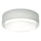Afx Sanibel 18" LED Ceiling - White Finish Linen White Shade SAF1824LAJUD-LW - alternate 1